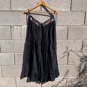 Vintage Maxi Skirt with embroidered waistband